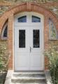 Porte double semi-vitrée